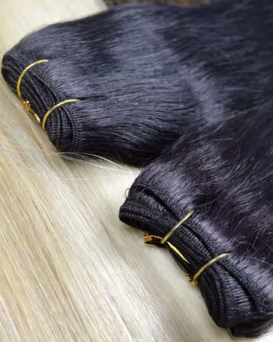 WEFT HAIR EXTENSIONS.”
